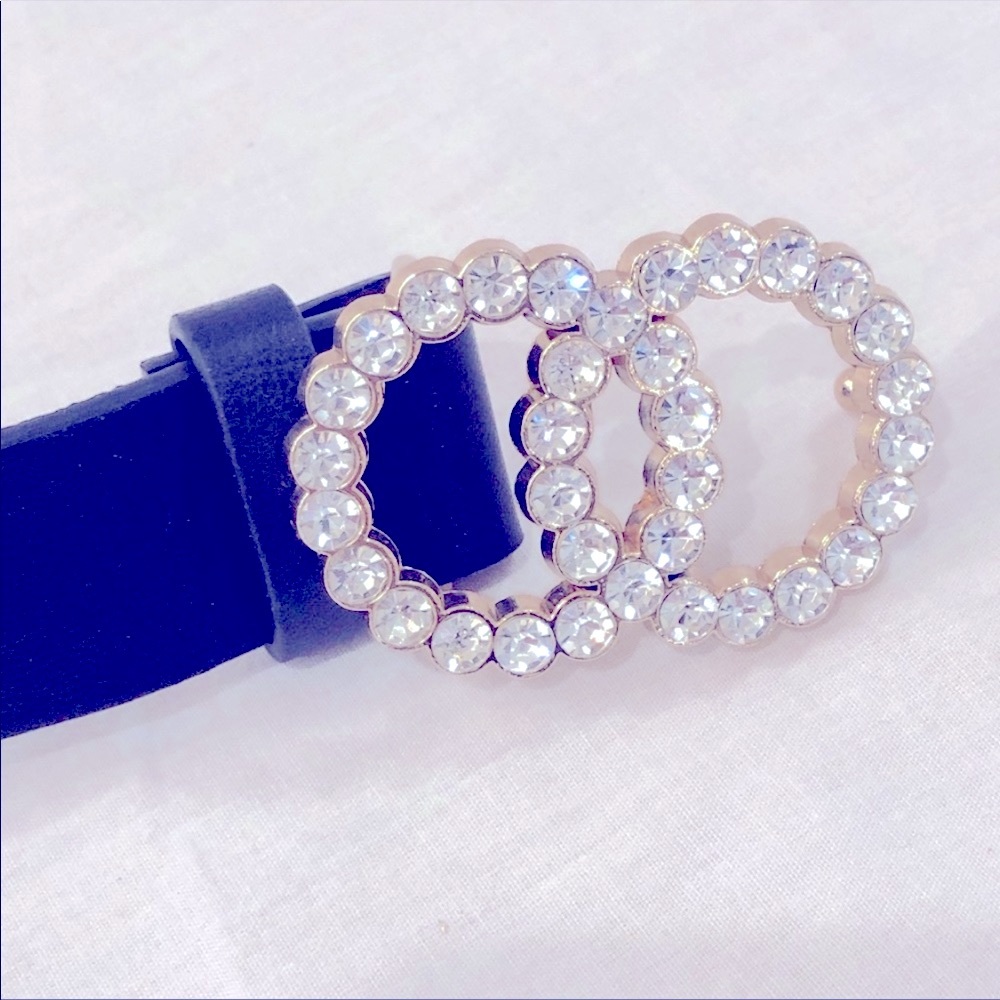 π NEW! Rhinestone Double Circle Belt π - Picture 5 of 8